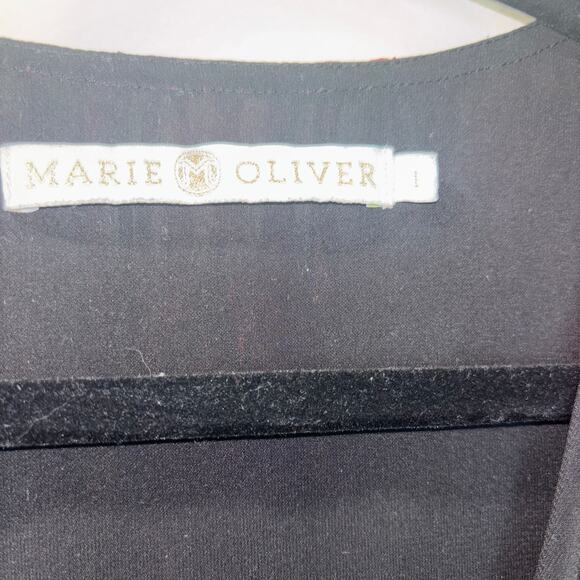 Marie Oliver Silk Top- 100% Silk Boho Print Blouse - Picture 13 of 15